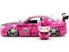 Cochesdemetal.es 2002 Nissan Skyline GTR (BNR34) "Hello Kitty" 1:24 Jada Toys 253245003