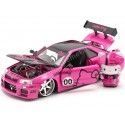 Cochesdemetal.es 2002 Nissan Skyline GTR (BNR34) "Hello Kitty" 1:24 Jada Toys 253245003