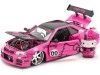 Cochesdemetal.es 2002 Nissan Skyline GTR (BNR34) "Hello Kitty" 1:24 Jada Toys 253245003