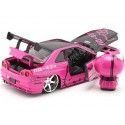 Cochesdemetal.es 2002 Nissan Skyline GTR (BNR34) "Hello Kitty" 1:24 Jada Toys 253245003