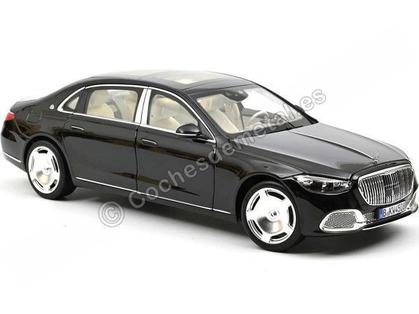 Cochesdemetal.es 2021 Mercedes-Maybach S680 4Matic (Z223) Negro 1:18 Norev HQ 183429
