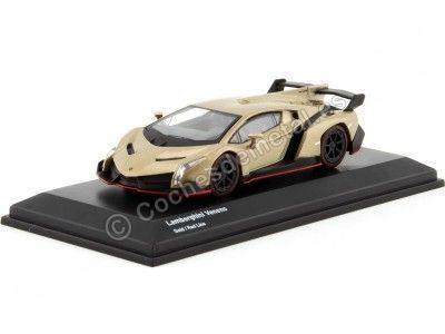 Cochesdemetal.es 2013 Lamborghini Veneno LP750-4 Oro Metalizado 1:64 Kyosho 07040A1