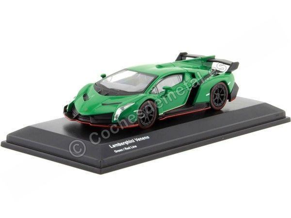 Cochesdemetal.es 2013 Lamborghini Veneno LP750-4 Verde 1:64 Kyosho 07040A2