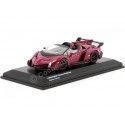 Cochesdemetal.es 2015 Lamborghini Veneno Roadster LP750-4 Magenta 1:64 Kyosho 07040A3