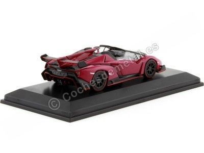 Cochesdemetal.es 2015 Lamborghini Veneno Roadster LP750-4 Magenta 1:64 Kyosho 07040A3 2