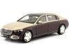 Cochesdemetal.es 2021 Mercedes-Benz Maybach S680 4Matic (Z223) Rojo Rubelita / Oro Kalahari 1:18 Édition de concession