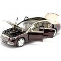 Cochesdemetal.es 2021 Mercedes-Benz Maybach S680 4Matic (Z223) Rojo Rubelita / Oro Kalahari 1:18 Édition de concession