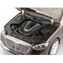 Cochesdemetal.es 2021 Mercedes-Benz Maybach S680 4Matic (Z223) Rojo Rubelita / Oro Kalahari 1:18 Édition de concession