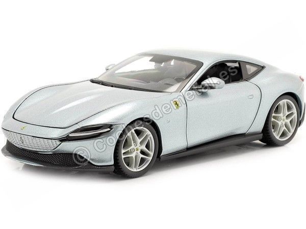 Cochesdemetal.es 2020 Ferrari Roma Gris Plata 1:24 Bburago 18-26029