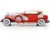 Cochesdemetal.es 1934 Duesenberg Phaeton II SJ Rojo / Blanco 1:18 Greenlight 13627