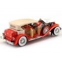 Cochesdemetal.es 1934 Duesenberg Phaeton II SJ Rojo / Blanco 1:18 Greenlight 13627