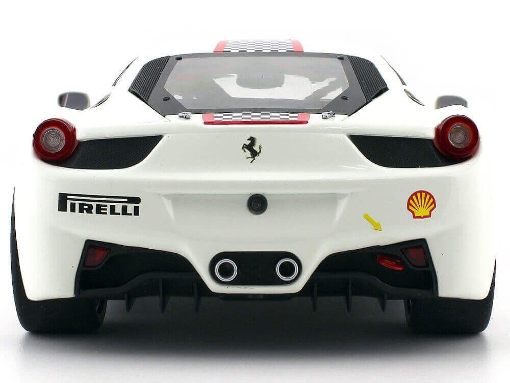 2010 Ferrari 458 Italia Challenge Blanco 1:18 Hot Wheels Elite X5487