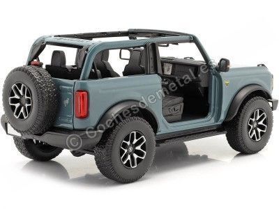 Cochesdemetal.es 2021 Ford Bronco Badlands Sin Puertas Azul 1:18 Maisto 31457 2