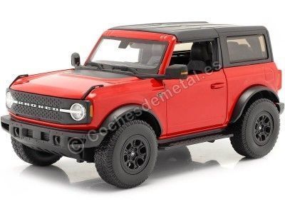 Cochesdemetal.es 2021 Ford Bronco Wildtrack Rojo/Negro 1:18 Maisto 31456