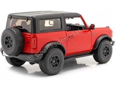 Cochesdemetal.es 2021 Ford Bronco Wildtrack Rojo/Negro 1:18 Maisto 31456 2