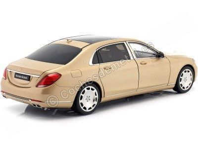 Cochesdemetal.es 2015 Mercedes-Benz Maybach Clase S (S600) SWB V12 Biturbo Gold Metalzado 1:18 Autoart 76294 2