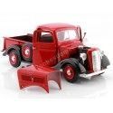 Cochesdemetal.es 1937 Ford Pickup Rojo/Negro 1:24 Motor Max 73233