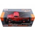 Cochesdemetal.es 1937 Ford Pickup Rojo/Negro 1:24 Motor Max 73233