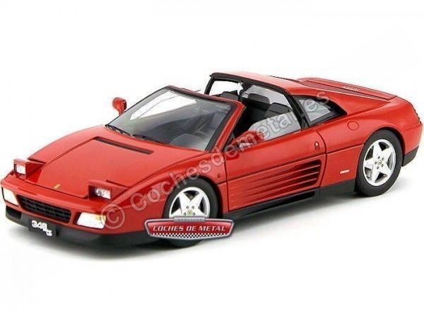 1990 Ferrari 348 TS Rojo 1:18 Hot Wheels Elite X5480 Cochesdemetal 1 - Coches de Metal 