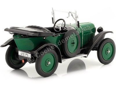 1924 Opel 4/12 PS Laubfrosch Verde Oscuro 1:24 WhiteBox 124100 Cochesdemetal.es 2