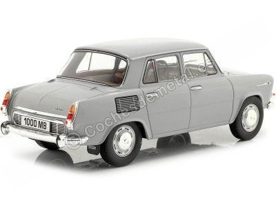 Cochesdemetal.es 1964 Skoda 1000 MB Gris Claro 1:24 WhiteBox 124097 2