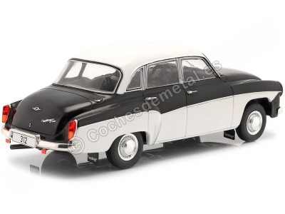 Cochesdemetal.es 1965 Wartburg 312 Negro/Blanco 1:24 WhiteBox 124096 2