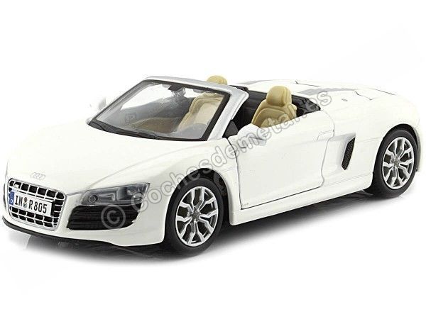 Cochesdemetal.es 2011 Audi R8 Spyder V10 Blanco 1:24 Maisto 31204
