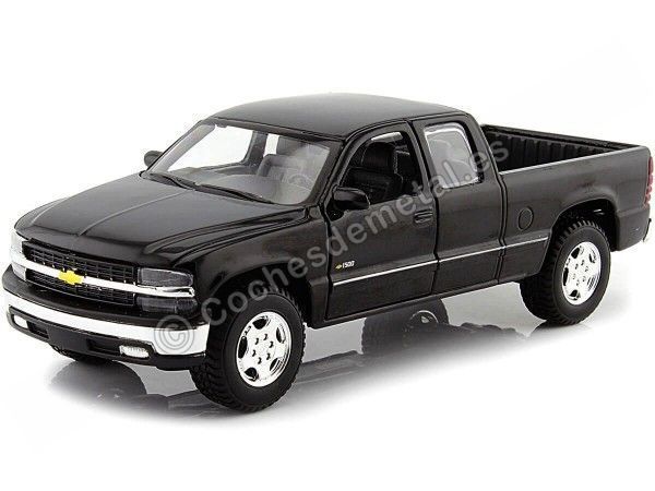 Cochesdemetal.es 2003 Chevrolet Silverad Pickup Negro 1:27 Food 31941