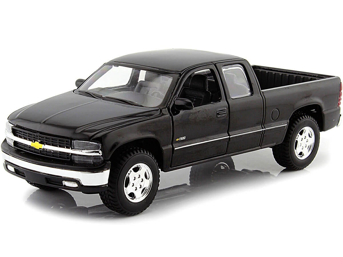 2003 Chevrolet Silverado Pickup Negro 127 Maisto 31941 