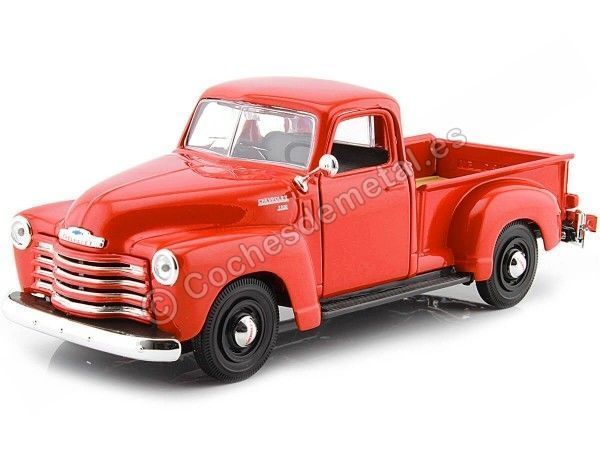 Cochesdemetal.es 1950 Chevrolet 3100 Pickup Naranja 1:25 Food 31952