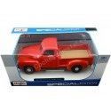 Cochesdemetal.es 1950 Chevrolet 3100 Pickup Naranja 1:25 Food 31952