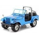 CARSDEMETAL.ES 2000 Jeep Wrangler Sahara Metalized Blue 1:24 Bburago 22033