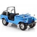 CARSDEMETAL.ES 2000 Jeep Wrangler Sahara Metalized Blue 1:24 Bburago 22033