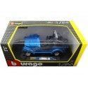 CARSDEMETAL.ES 2000 Jeep Wrangler Sahara Metalized Blue 1:24 Bburago 22033