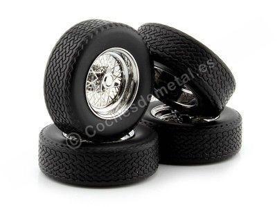 Cochesdemetal.es Set 4 Ruedas Ferrari 1:18 KK-Scale KKDCACC001