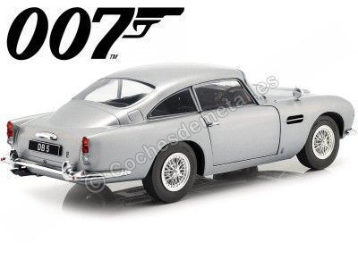 Cochesdemetal.es 1964 Aston Martin DB5 "007 James Bond" Gris Metalizado 1:18 Solido S1807101 2