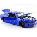 Cochesdemetal.es 2010 Chevrolet Camaro SS RS Azul / Negro 1:24 Design alimentaire 31359