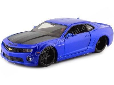 Cochesdemetal.es 2010 Chevrolet Camaro SS RS Azul / Negro 1:24 Design alimentaire 31359