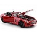 Cochesdemetal.es 2012 Mercedes-Benz SLS Roadster 6.3 AMG (C197) Rojo / carbone personnalisé 1:24 MAISTO DESIGN 31370