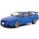 Cochesdemetal.es 1999 Nissan Skyline GT-R (R34) Azul Bayside 1:18 Solido S1804306