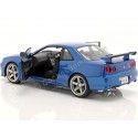 Cochesdememetal.es 1999 Nissan Skyline GT-R (R34) Azul Bayside 1:18 Solino S1804306