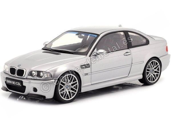 Cochesdemetal.es 2003 BMW M3 (E46) CLS Coupe Gris Plata Metalizado 1:18 Solido S1806503