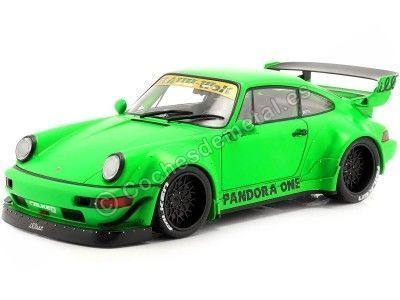 2016 Porsche 911 (964) RWB Rauh-Welt Pandora One Verde 1:18 Solido S1807502 Cochesdemetal.es