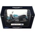 Cochesdemetal.es 2002 Triumph Bonneville Azul 1:18 Welly 12171