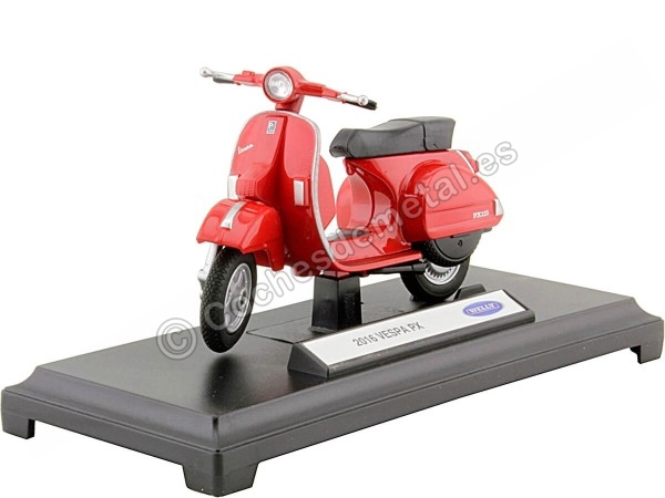 Cochesdemetal.es 2016 Vespa PX Roja 1:18 Welly 12850