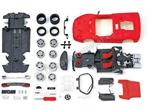 Cochesdemetal.es 1995 Ferrari F50 Coupé Rojo Metal Kit 1:24 Food 39923