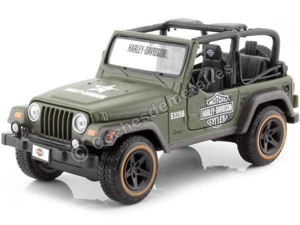Cochesdemetal.es 2003 Jeep Wrangler Rubicon Harley Davidson Custom 1:27 MAISTO 32190