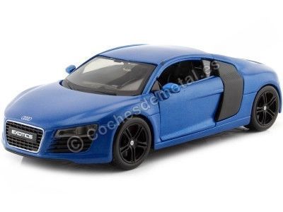 2008 Audi R8 Azul Metalizado 1:24 Maisto Design 32504 Cochesdemetal.es