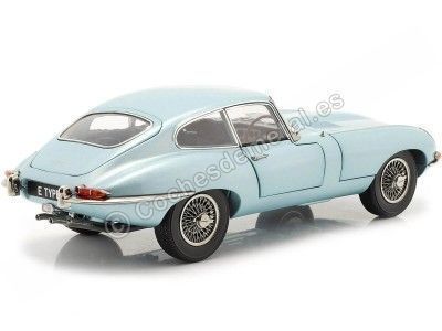 CARSDEMETAL.ES 1961 Jaguar E-Type Coupé Blue Gray 1:18 Kyosho 08954 2