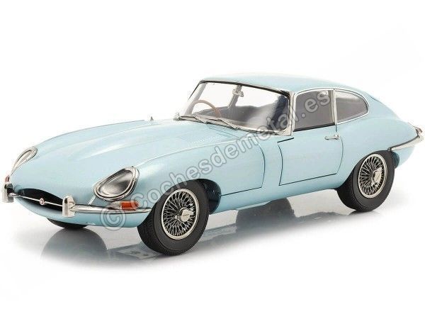 CARSDEMETAL.ES 1961 Jaguar E-Type Coupé Blue Gray 1:18 Kyosho 08954